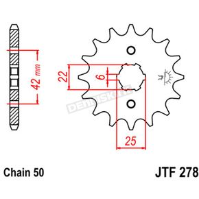 Front Chromoly Steel Alloy 530 16 Tooth Sprocket