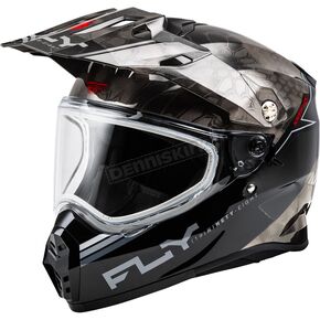 Black/Grey/White Cold Weather Trekker Kryptek Conceal Helmet W/Dual Shield