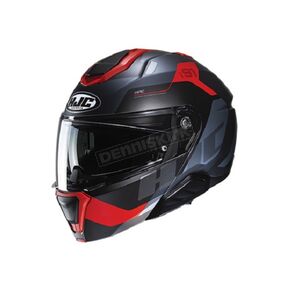 Semi-Flat Black/Red/Titanium i91 Carst MC1SF Helmet
