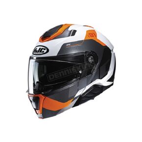White/Orange/Silver i91 Carst MC7 Helmet