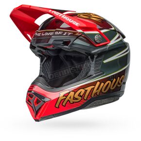 Red/Gold Moto-10 Spherical Fasthouse DID 24 Helmet