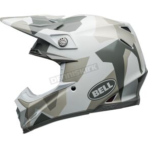 White Camo Moto-9S Flex Rover Helmet