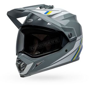 Gray/Blue MX-9 Adventure Mips Alpine Helmet