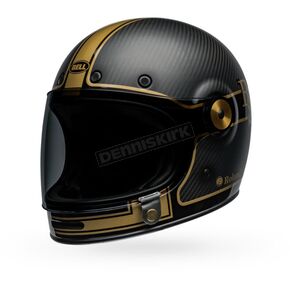 Matte/Gloss Black/Gold Bullitt Carbon RSD Player Helmet