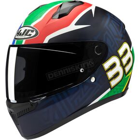 Green/Red/Blue/Yellow Binder BB33 Limited Edition C10 Helmet