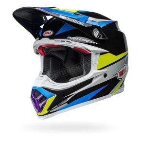 Gloss Black/Blue Moto-9S Flex Pro Circuit Replica 24 Helmet