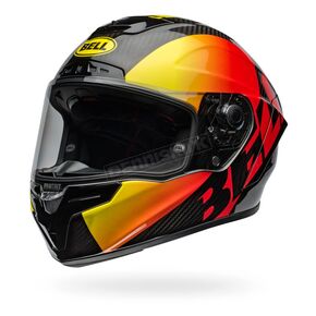 Gloss Black/Red Race Star DLX Flex Offset Helmet