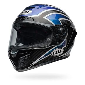 Gloss Orion/Black Race Star DLX Flex Xenon Helmet