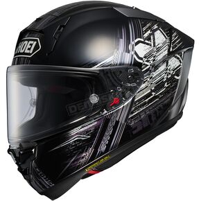 Black/White/Gray/Purple X-Fifteen Cross Logo TC-5 Helmet