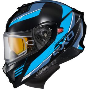 Black/Blue EXO-GT930 Modulus Cold Weather Helmet w/Dual Pane Shield