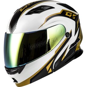 Metallic White/Gold/Black MD-01 Volta Modular Helmet