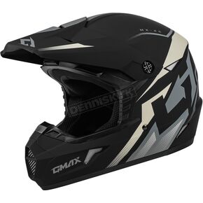 Matte Black/Gray/White MX-46 Compound Helmet