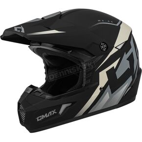 Youth Matte Black/Gray/White MX-46Y Compound Helmet
