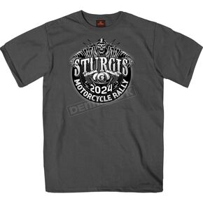 Charcoal 2024 Sturgis Motorcyle Rally T-Shirt