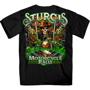 Black 2024 Sturgis Motorcyle Rally T-Shirt