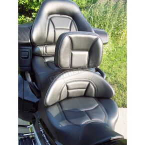 Black Comfort Driver Backrest w/Quickout Bar