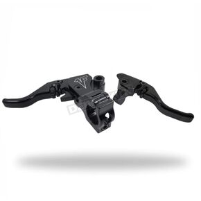 Black Signature Series Adjustable Easier Pull Clutch & Brake Lever Combo
