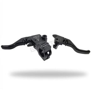 Black Signature Series Adjustable Easier Pull Clutch & Brake Lever Combo