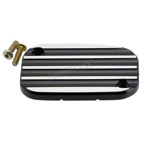 Black/Silver Finned Clutch Master Cylinder Cover