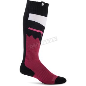 Womens Black/Pink 180 Flora Socks