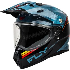 Slate/Black/Red Trekker Kryptek Conceal Helmet W/Clear Shield