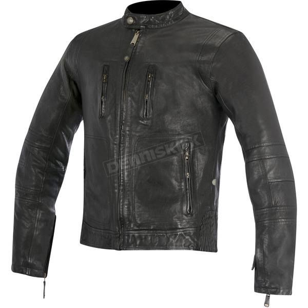 Black Brass Leather Jacket
