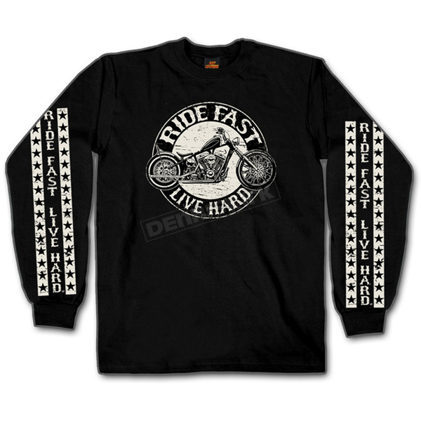 Black Circle Bike Long Sleeve T-Shirt