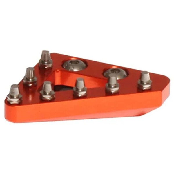 Orange Pro Series CNC Solid Rear Brake Pedal Tip 600pix