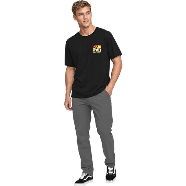 Black/Tang Mountain Premium T-Shirt 600pix