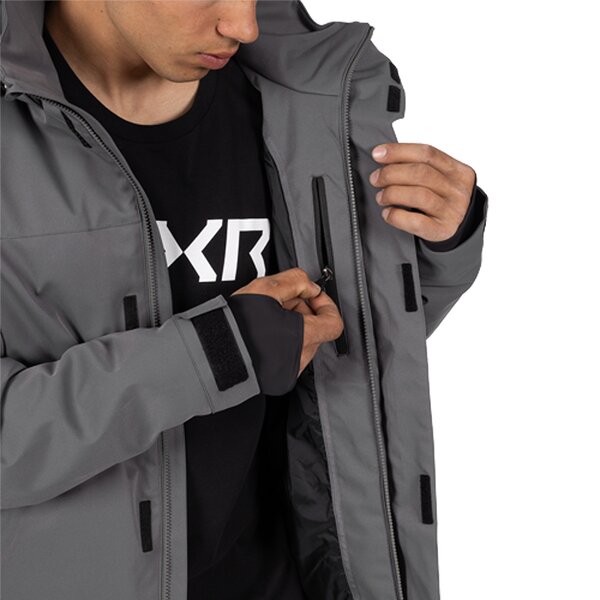 Charcoal/Gold Ascend Jacket 600pix