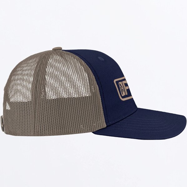 Navy/Canvas Mitered Hat 600pix