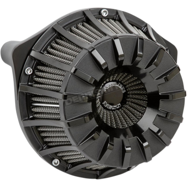 Black Anodized 15-Spoke Inverted Series Air Cleaner Kit