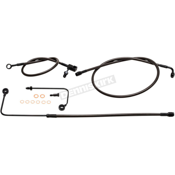 Replacement Midnight Series Brake Line Kit For Use w/OE Handlebars w/ABS