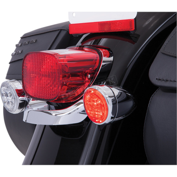Chrome Fang® Red LED Rear Turn Signal Inserts
