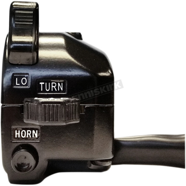 Matte Black Vintage Style Turn Signal Switch w/Horn Button