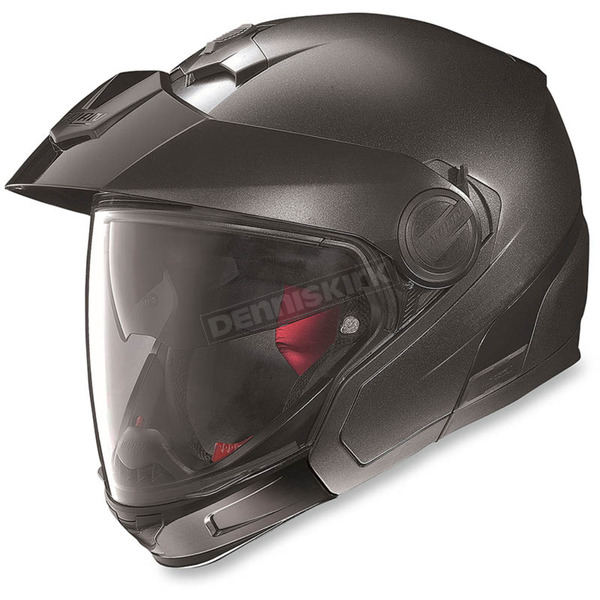 Metallic Platinum Silver N40 Full N-Com Helmet