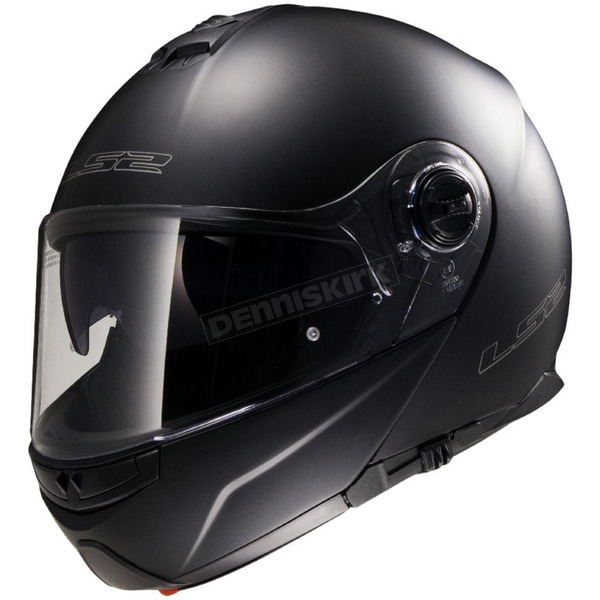 Matte Black Strobe FF325 Modular Helmet with Sunshield