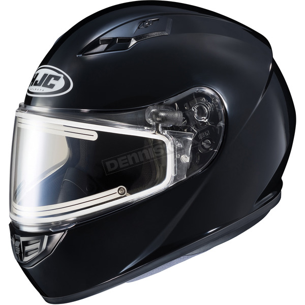 Black CS-R3 Snow Helmet w/Electric Shield
