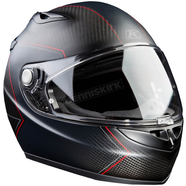 Matte Black/Meridian Red K1R Helmet