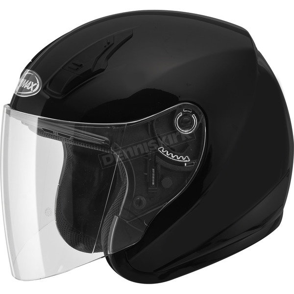 Black OF17 Open Face Helmet