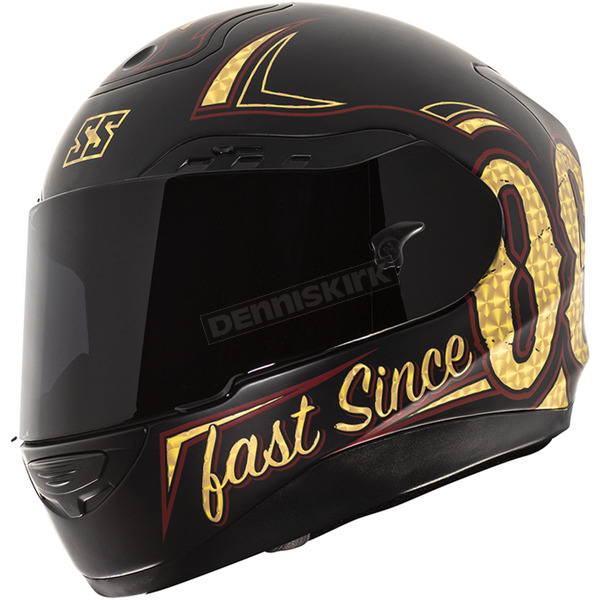 Black/Gold SS5100 Fast Life Helmet