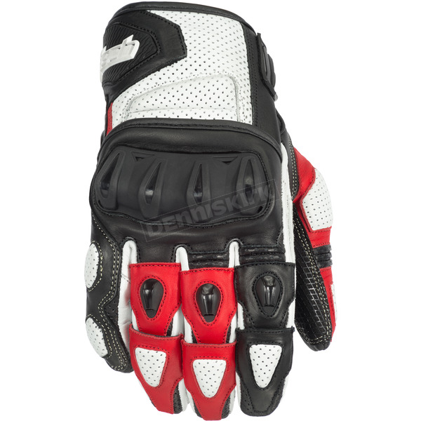 White/Red Impulse ST Gloves