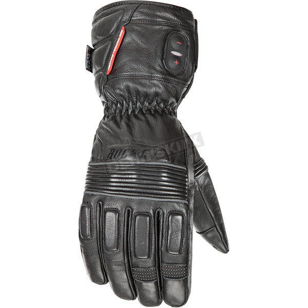 Black Rocket Leather Burner Heated Cold Weather Gloves