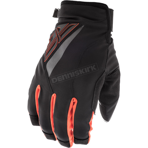 Black/Orange Title Gloves