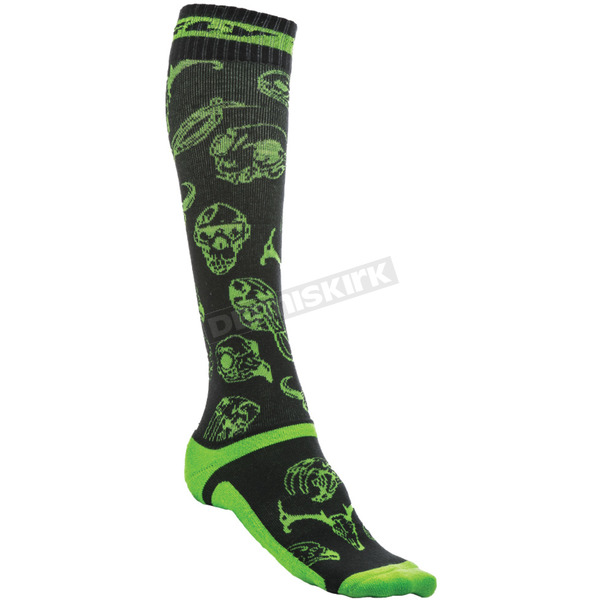 Green/Black MX Pro Thin Socks