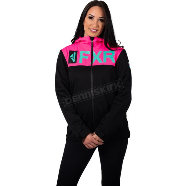 Women's Black/Electric Pink Helium Dual-Laminate Jacket