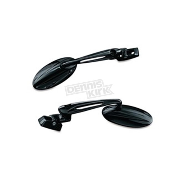 Black Anodized Trident Mirrors for Sport Bike