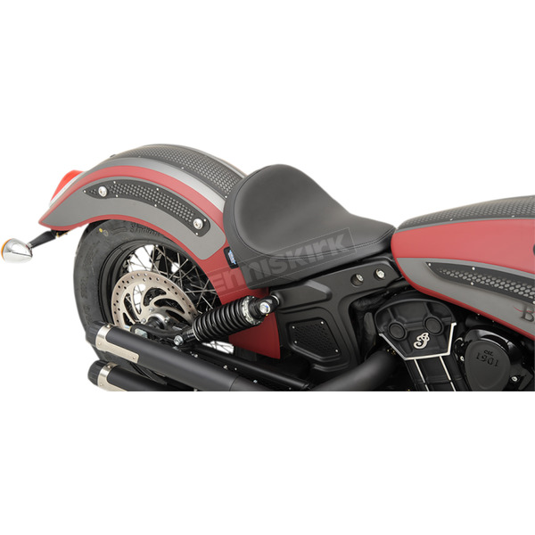 Black Smooth Bobber-Style Front Solo Seat