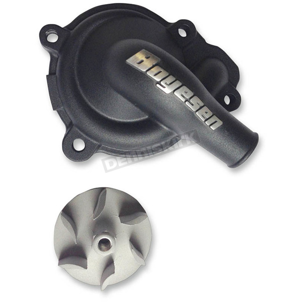 Black Supercooler Water Pump Cover and Impeller Kit