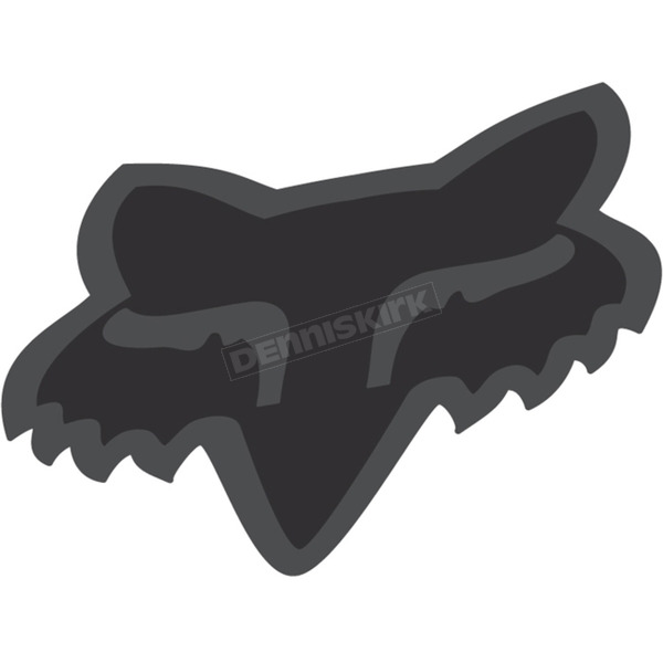 Matte Black 2.5 in. Fox Head Sticker